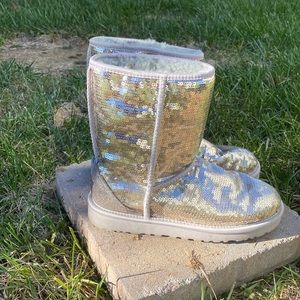 Metallic sequin Ugg boots